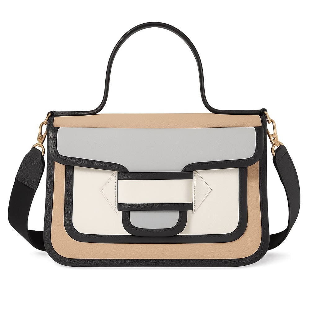 Pierre Hardy Alpha Bag – Tricolor Leather + Additional Strap